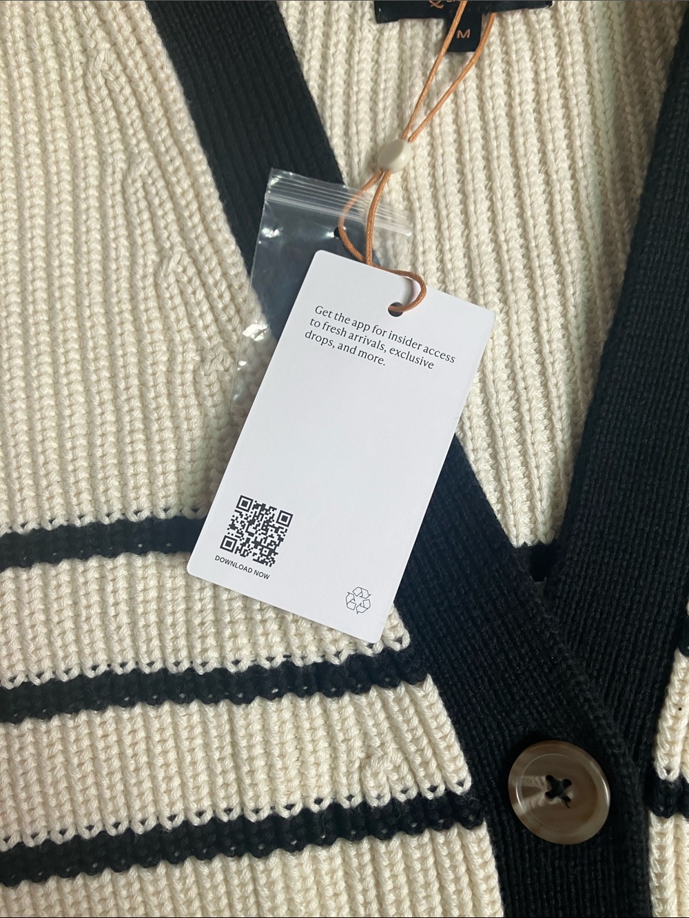 Quince 100% Organic Cotton Fisherman Boxy Cropped Cardigan - Picture 10 of 16